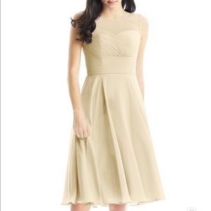 AZAZIE Cream Scarlett Sleeveless Bridesmaid Dress M NWOT